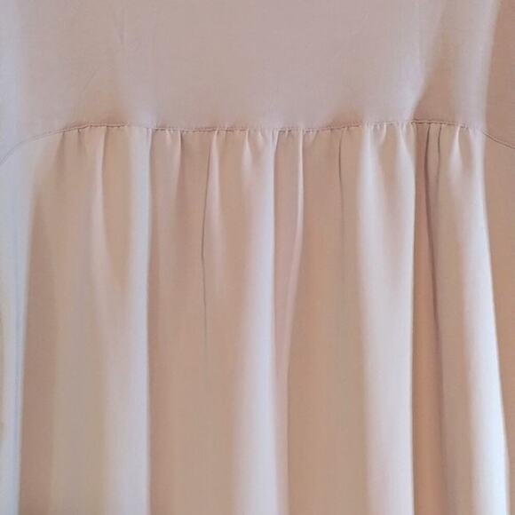 J. Jill Wearever Rosewater Mix Media Tunic 3/4 Sleeve Flowy Soft Pink  Blouse S - Picture 7 of 12